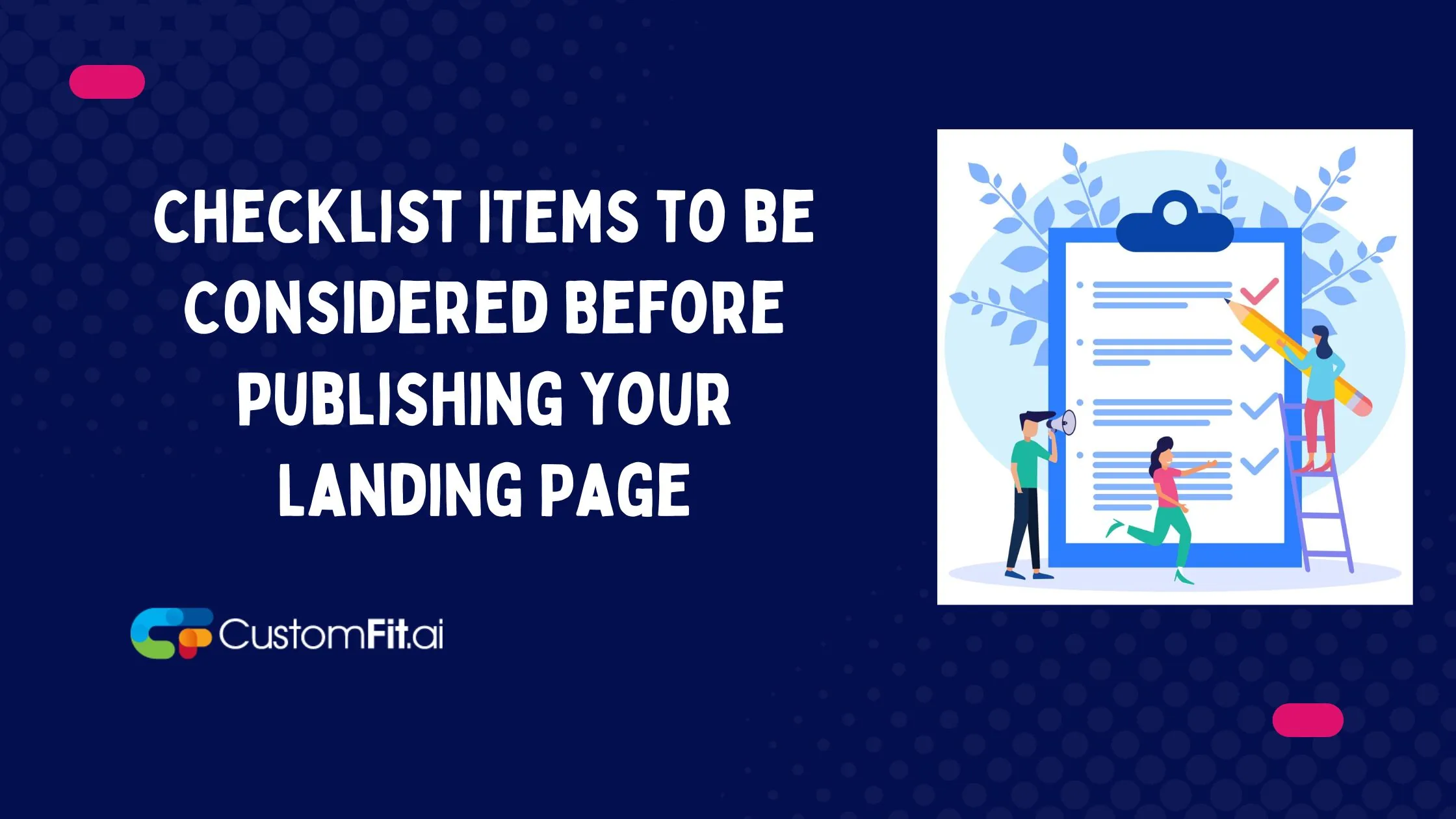 Checklist Items to Ensure Before Publishing The Landing Page featured image