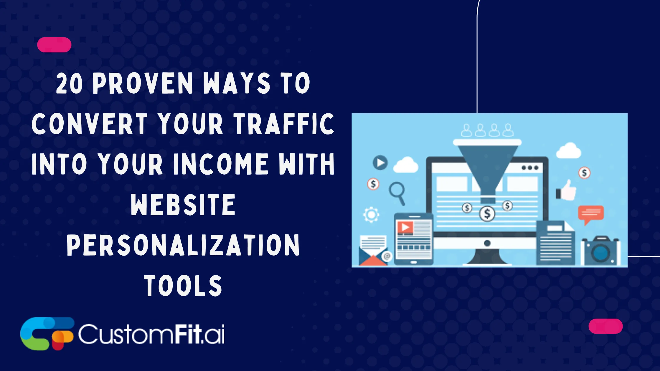 "How does a website personalization tool convert traffic into sales in 20 different ways?" featured image