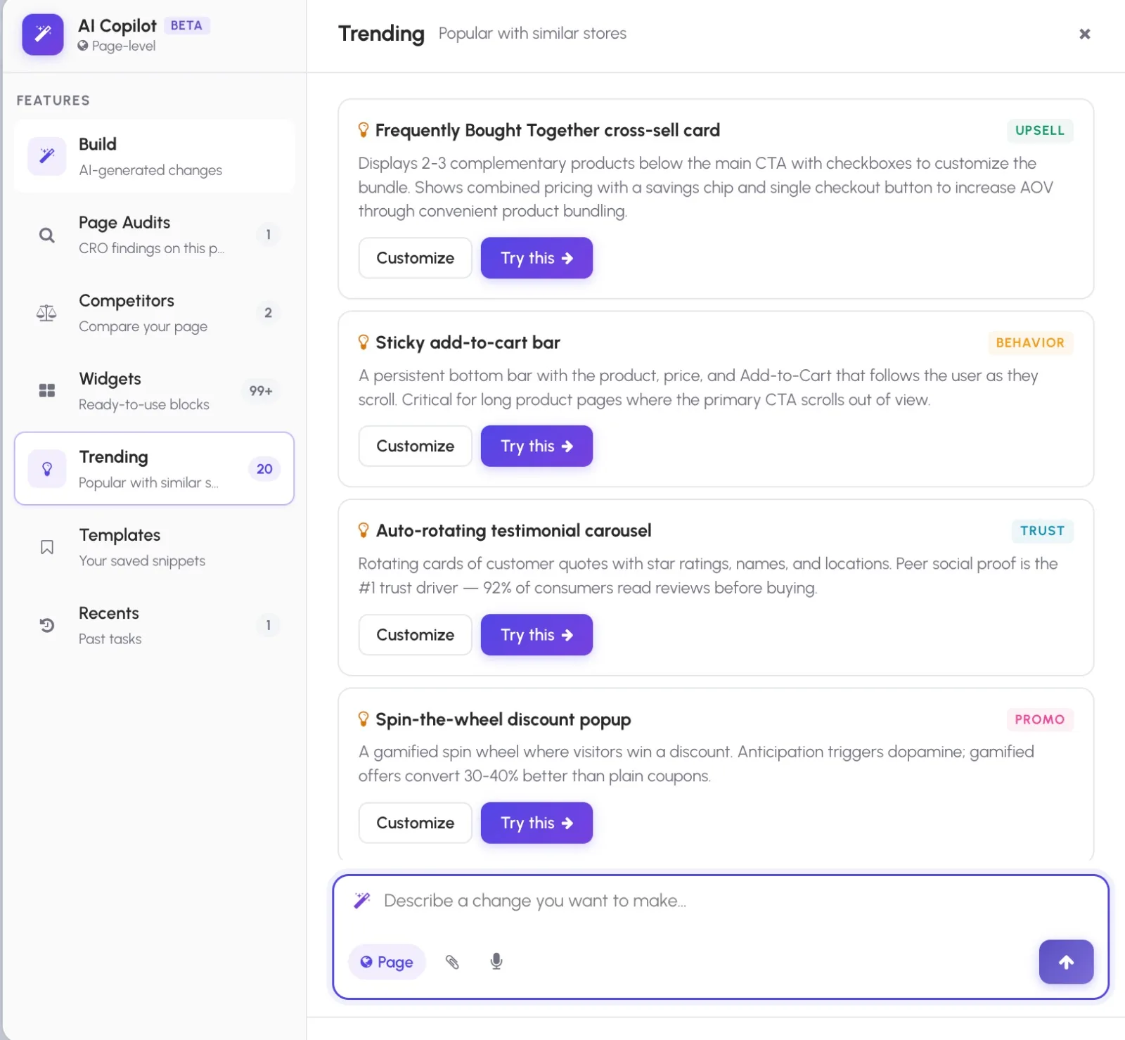 AI Copilot Trending — popular blocks with similar stores
