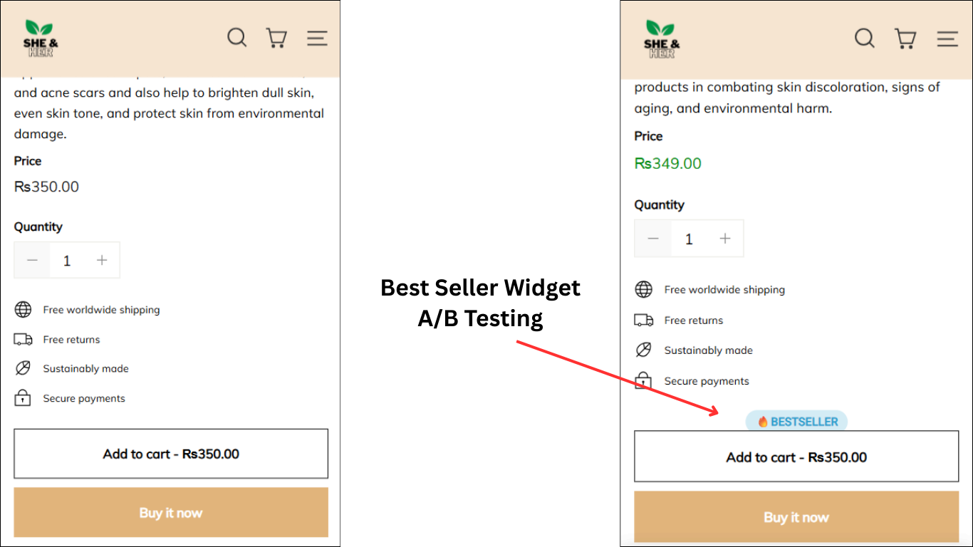bestseller widget