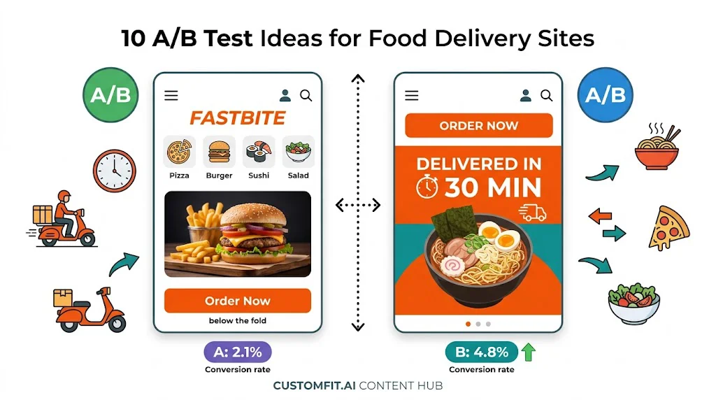 10 A/B Test Ideas for Food Delivery Sites