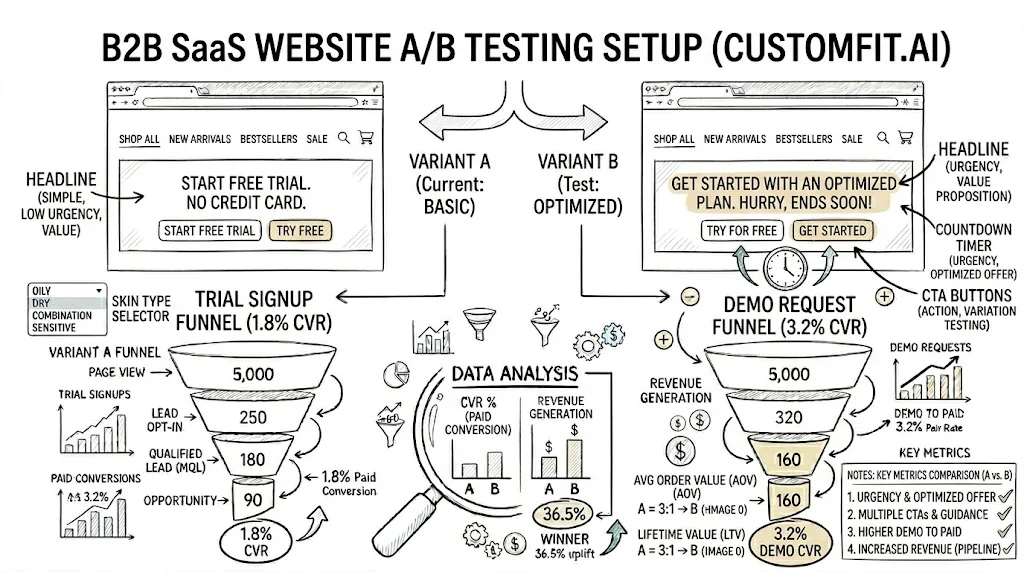 A/B Testing for B2B SaaS Websites