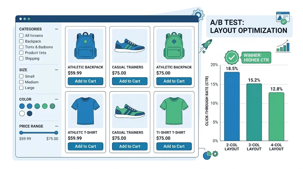 A/B Testing Category Pages (PLP Optimization)
