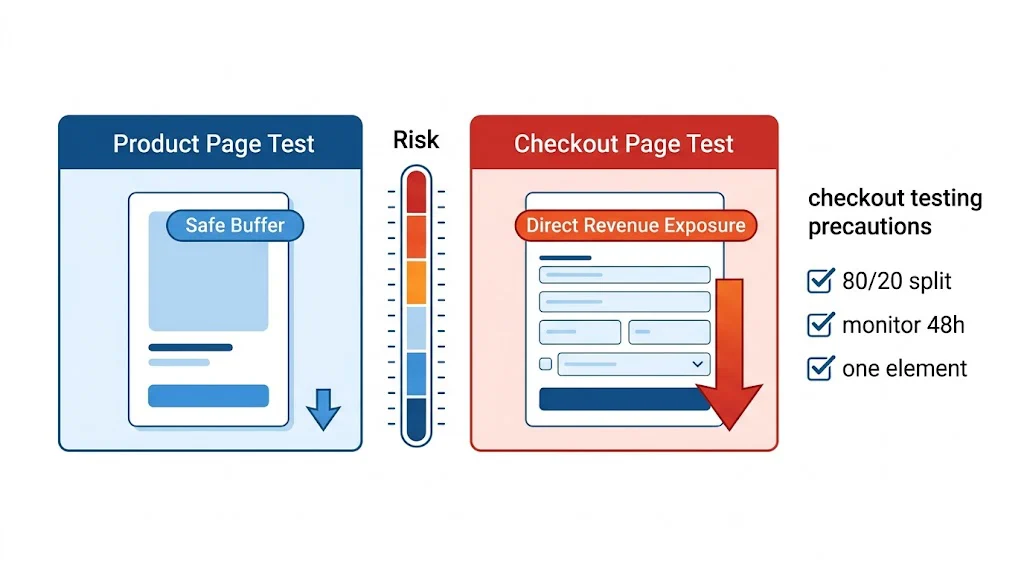 Checkout pages risk comparison