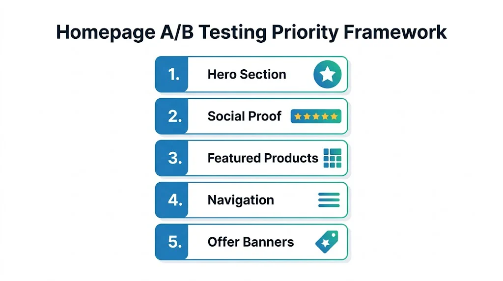 Homepage priority framework