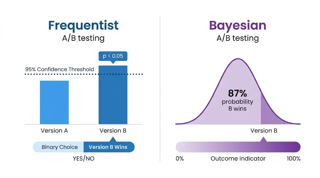 Bayesian vs Frequentist A/B Testing