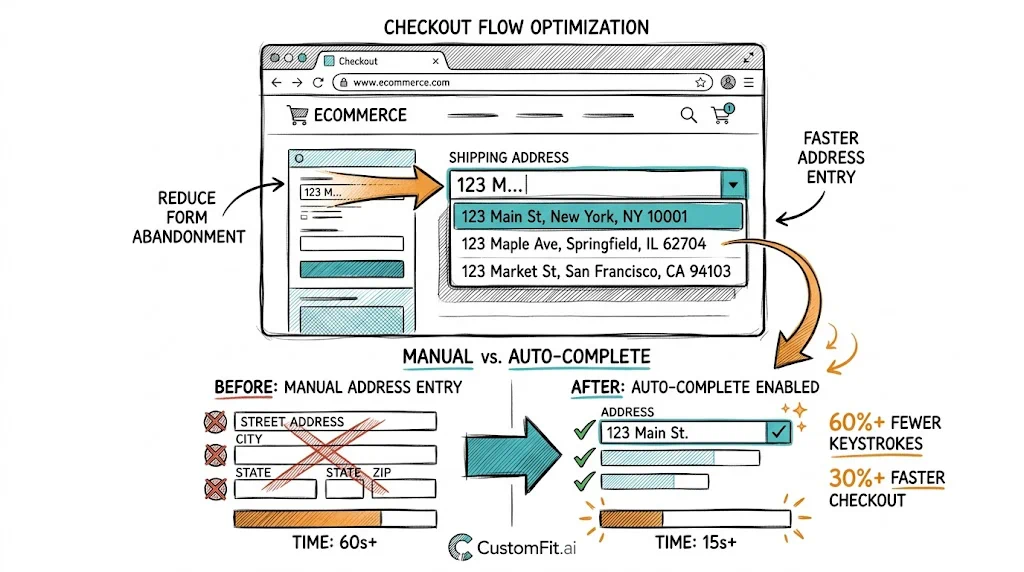 Address Auto-Complete for Faster Checkout