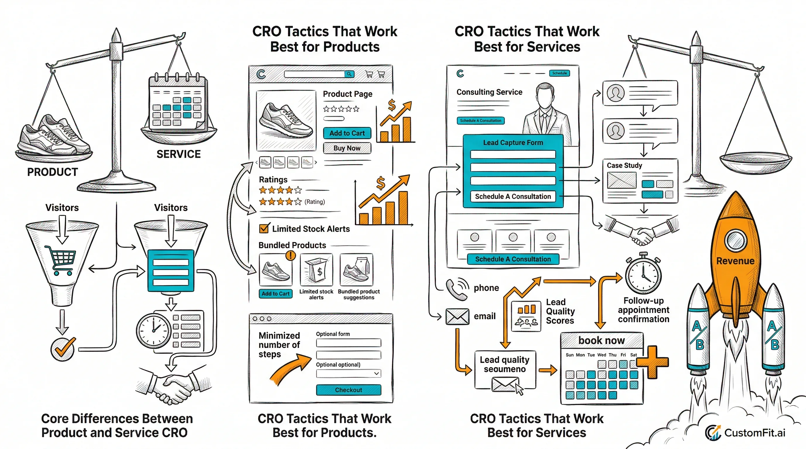 CRO for Services vs Products