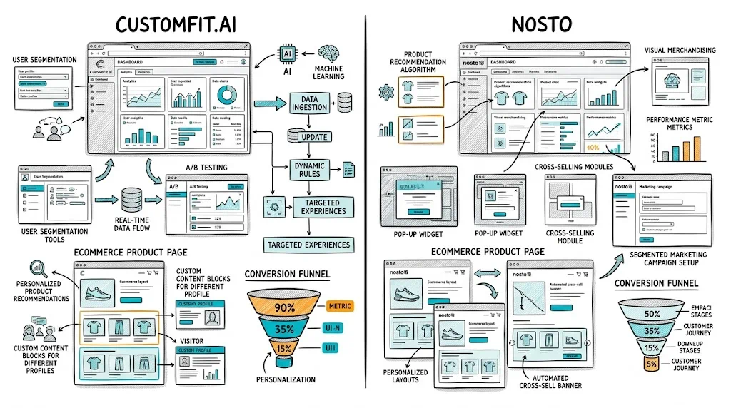 CustomFit.ai vs Nosto: Ecommerce Personalization