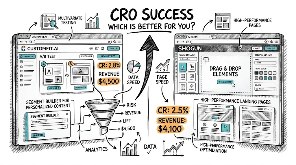 CustomFit.ai vs Shogun: Which Is Better for CRO?