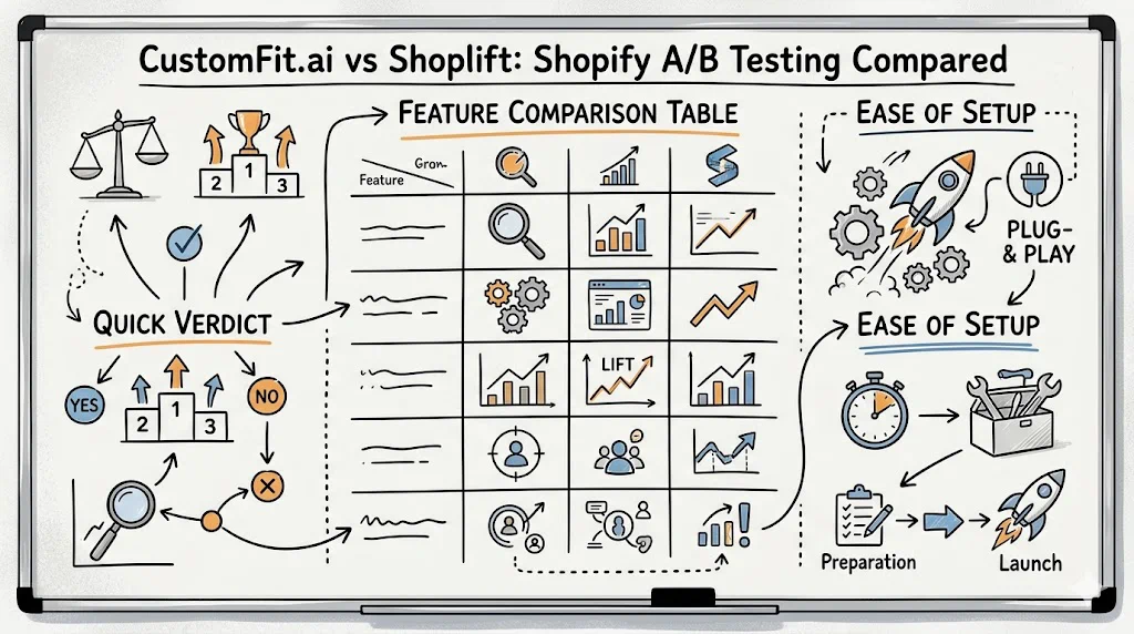 CustomFit.ai vs Shoplift: Shopify A/B Testing Compared