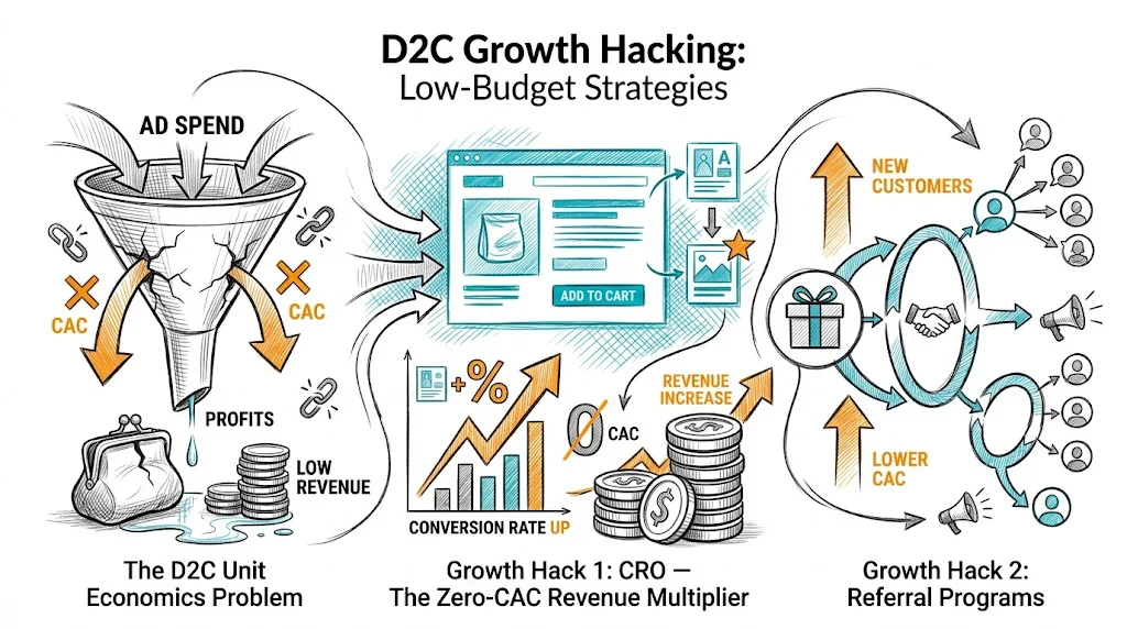 D2C Growth Hacking: Low-Budget Strategies