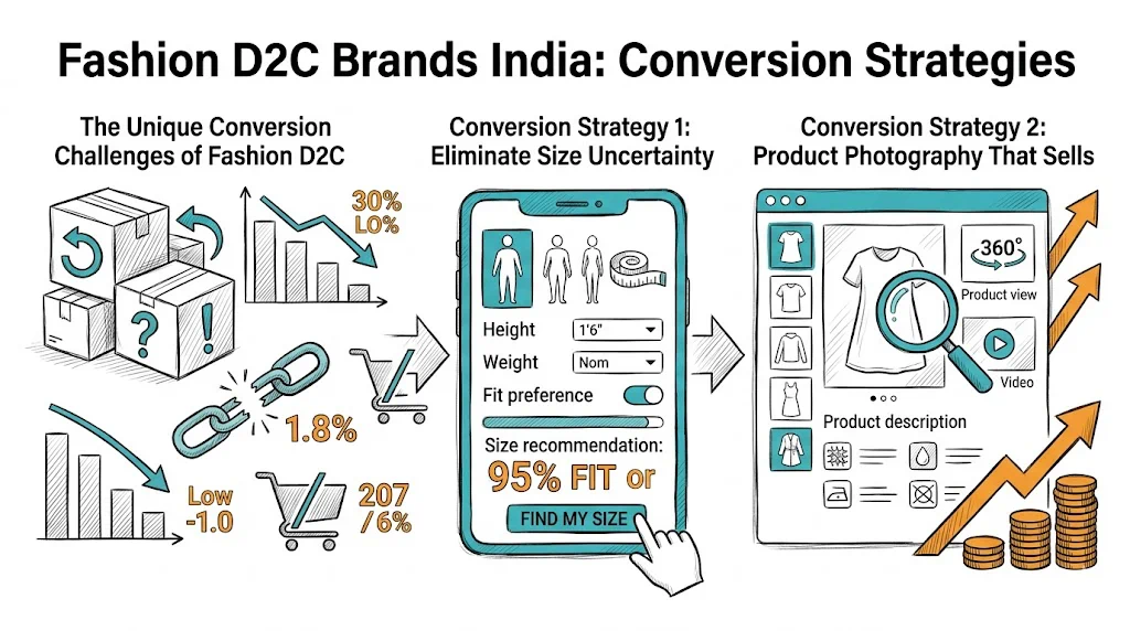Fashion D2C Brands India: Conversion Strategies