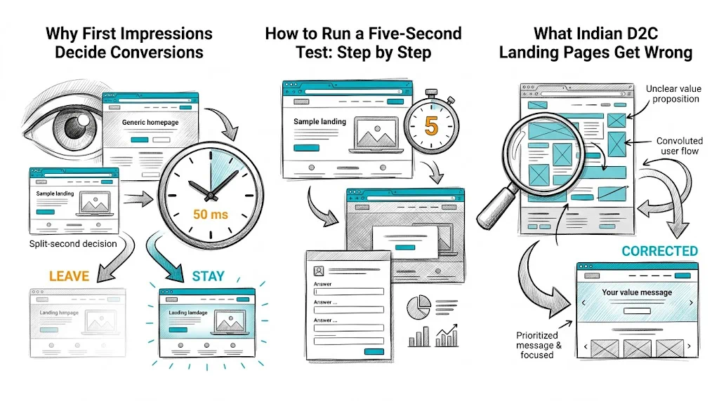 Five-Second Test for Landing Pages