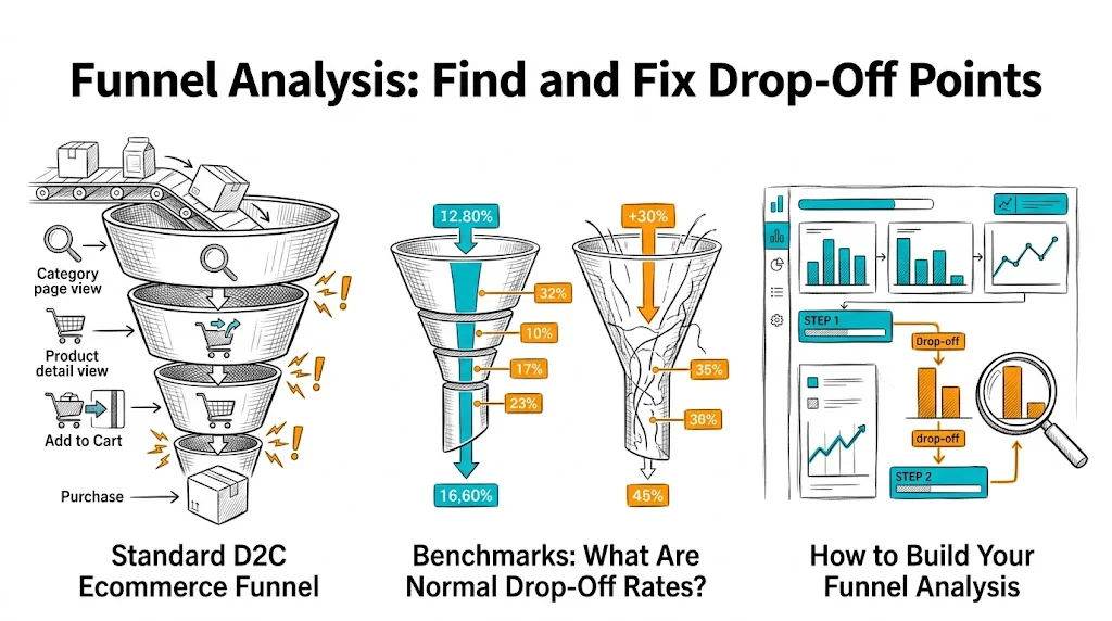 Funnel Analysis: Find and Fix Drop-Off Points