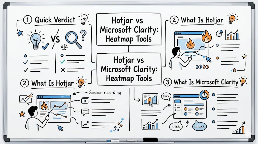 Hotjar vs Microsoft Clarity: Heatmap Tools