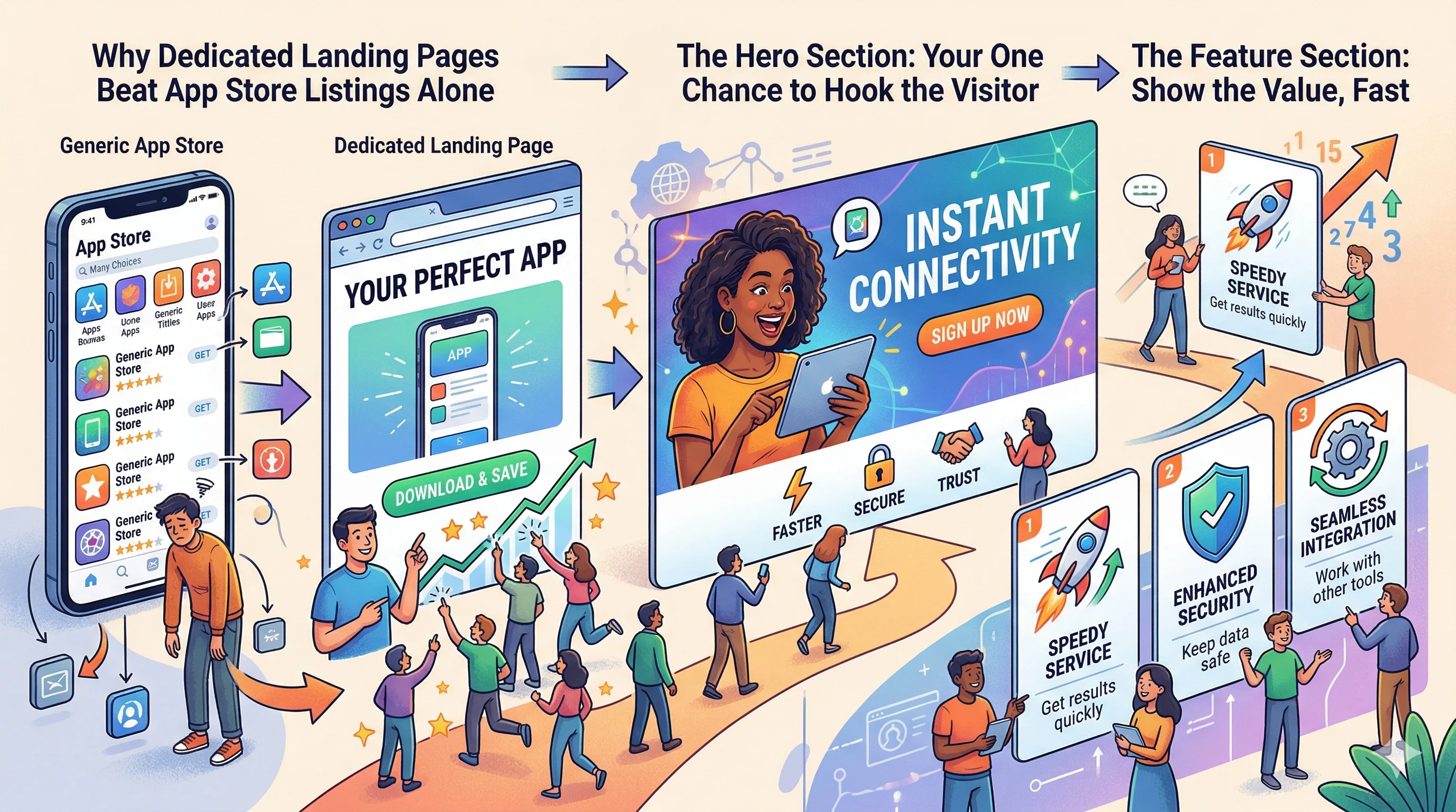 Landing Page for App Downloads