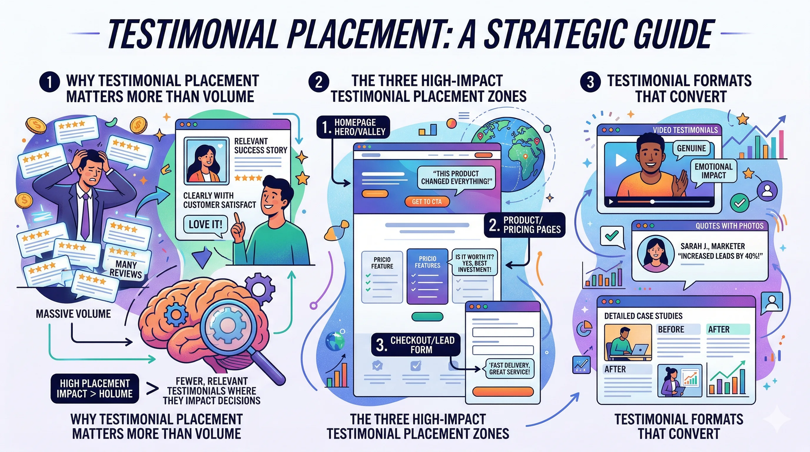 Landing Page Testimonials: Placement & Format