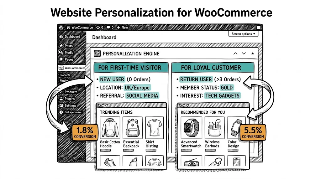 Website Personalization for WooCommerce