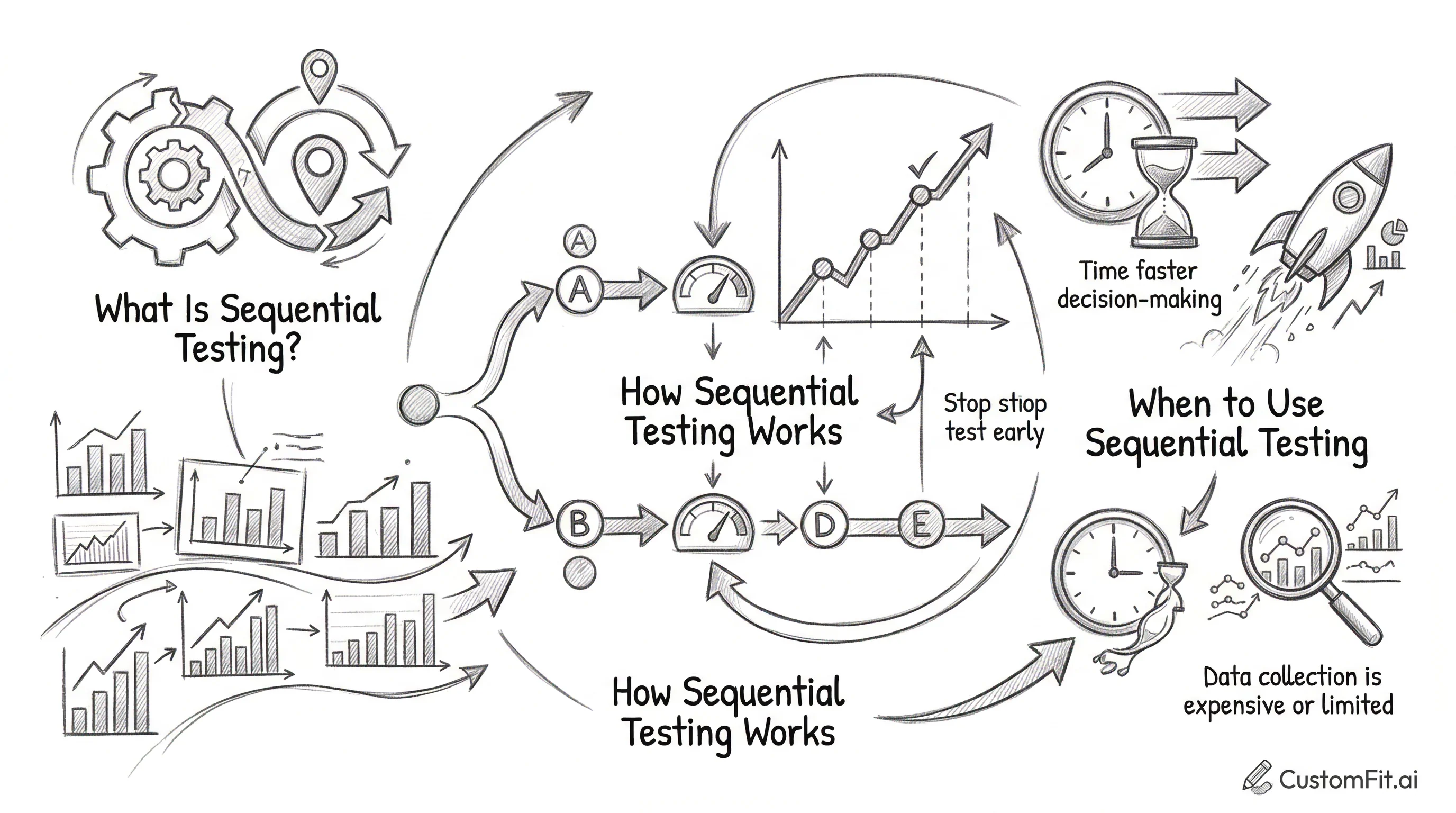 Sequential Testing in A/B Testing