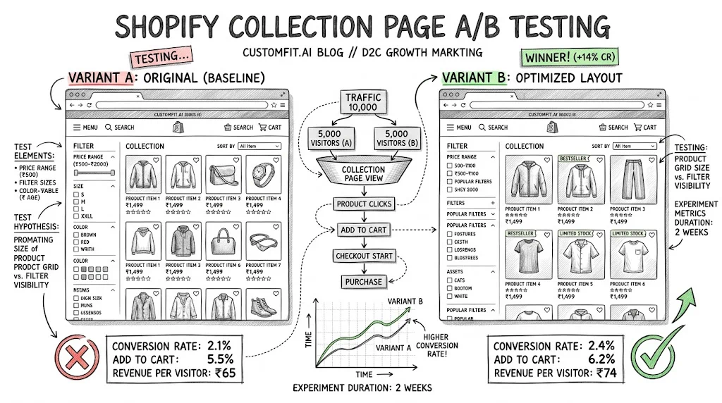 Shopify Collection Page A/B Testing