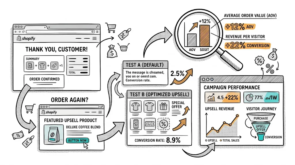 Shopify Thank You Page Customization for Upsells