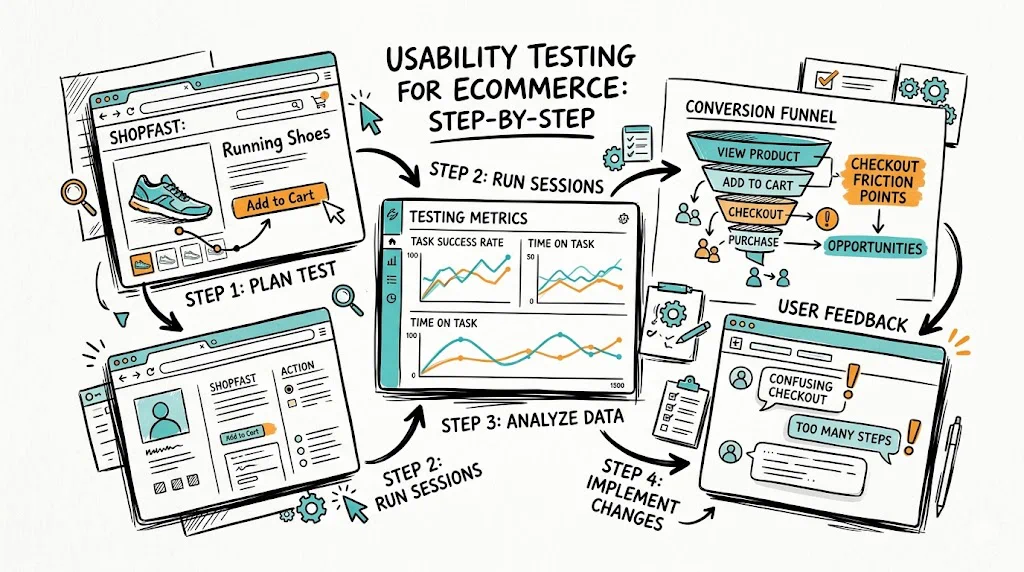 Usability Testing for Ecommerce: Step-by-Step
